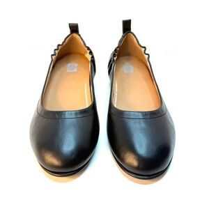 Fitflop Allegro Black Leather Ballet Flats Size 7.5 NWT and BOX